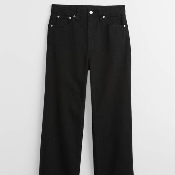 NWT GAP sz 20 / 30R High Rise Wide-Leg Jeans with Washwell Raw Hem - Picture 2 of 7